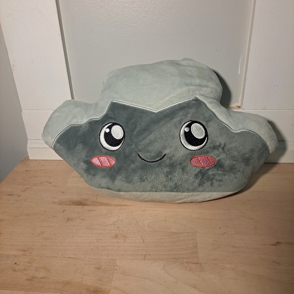 Rocky the Rock Plush Pillow – Cute Smiling Face